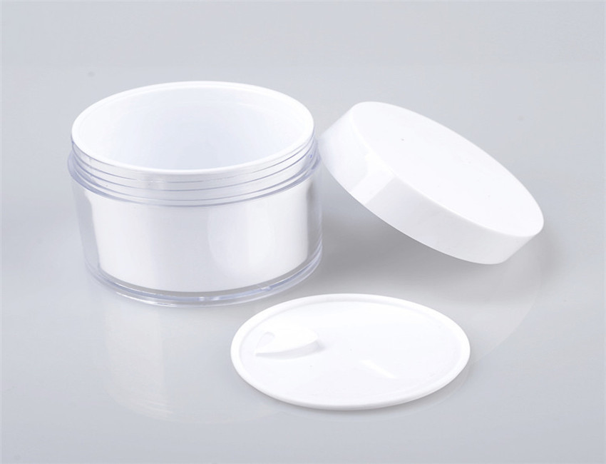 White Cosmetic Containers