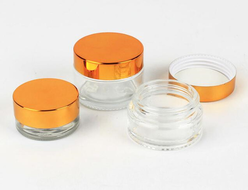 Round Clear Cream Jars