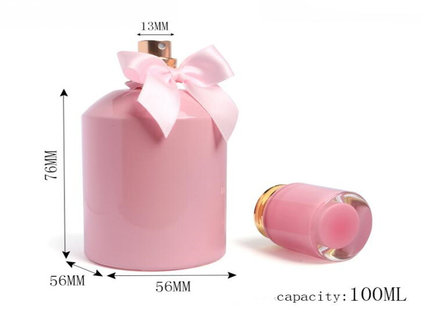 Pink Empty Glass Perfume Bottles