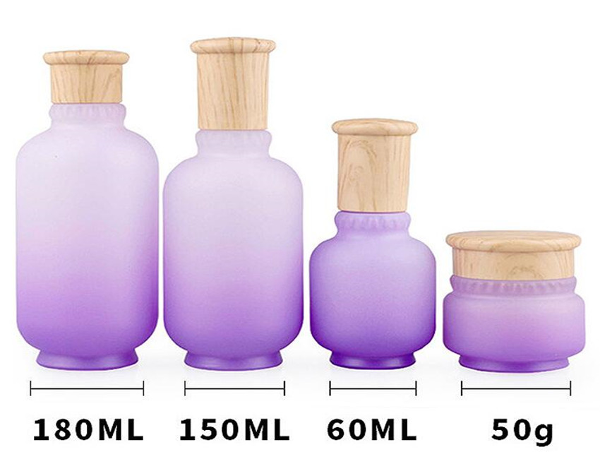 Purple Cosmetic Bottles