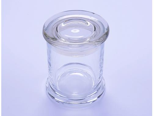 Glass Candle Jar with Glass Lid